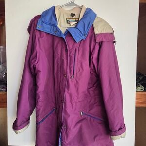 Vintage 90s LL Bean Penobscot Parka Jacket Coat Women's Size Large Y2K